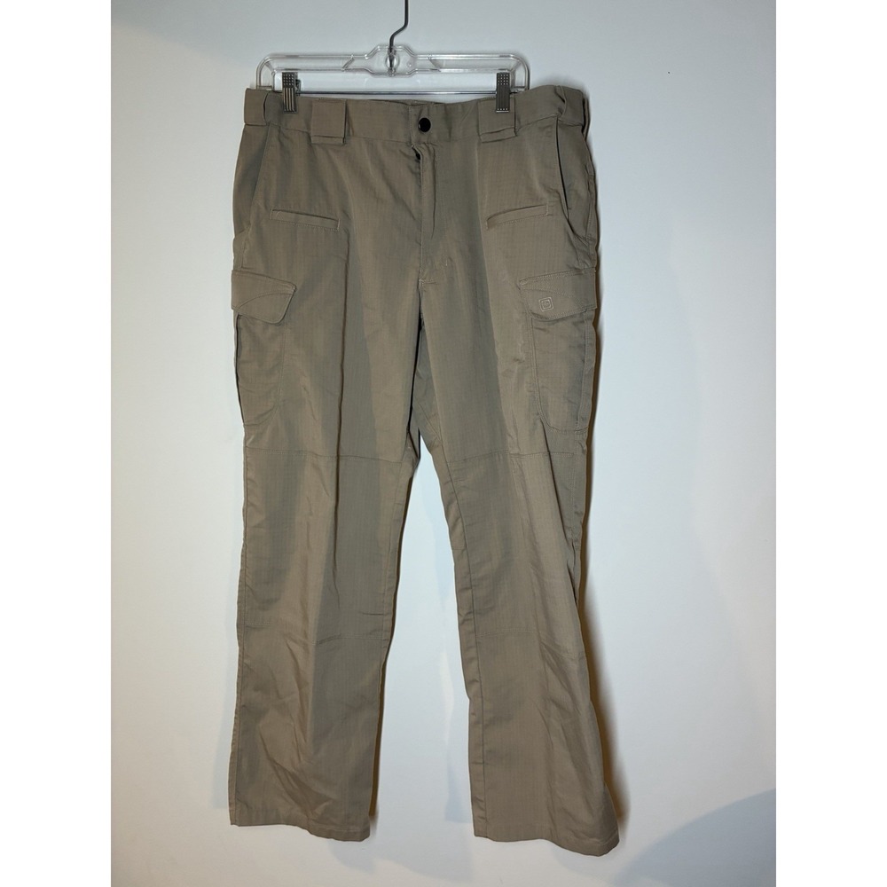 5.11 Tactical Stryke Cargo Pants Mens 36x30 Khaki Tan Ripstop Work Trousers